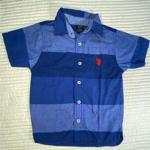 U.S. Polo Assn. Kids Blue Striped Button Down Shirt